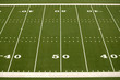 Empty American Football Field