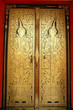 Traditional Thai art on a door