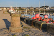 Bite d'amarrage dans le port de Roscoff en Bretagne, France