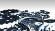 Cogwheel in motion