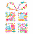 Decorative gift box formed by several tiny gift boxes Decorative gift box formed by several tiny gift boxes