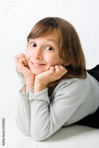 Funny little girl