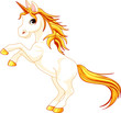 Vector: Rearing up unicorn Rearing up unicorn