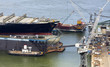 commercial container port