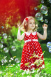 Cute little girl with bubbles Cute little girl with bubbles