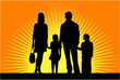 Silhouettes Of family.. Silhouettes Of family..