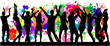 Party- grunge background