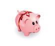 Pink piggy bank