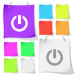 Switch element. Vector note papers.