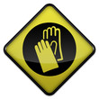 Warning Sign "Safety Gloves Required"