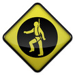 Warning Sign "Safety Harness Required"