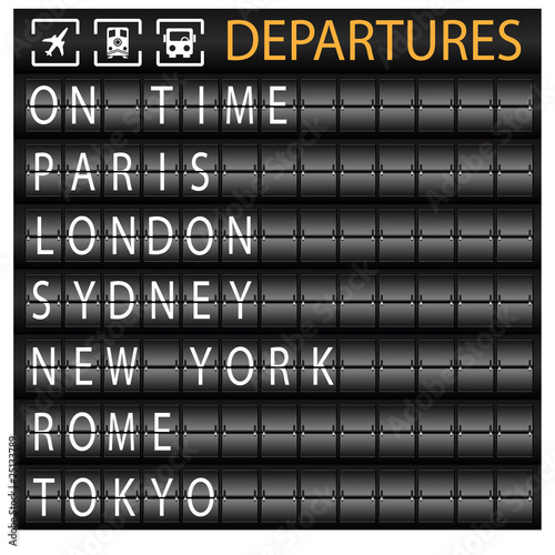 Vektor: Departure Board Departure Board