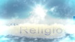 religious words moving through the sky