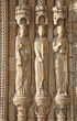 Sculptures de prophètes, cathédrale de Bourges, France