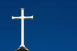 Holy Cross On Steeple Of Church, Canada