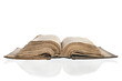 opened Bible. opened Bible.