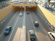 road tunnel under bridge road tunnel under bridge