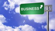 Video: signpost on the road showing the business way signpost on the road showing the business way
