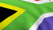 3D south of Africa flag