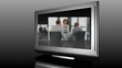 Television Screen showing Business Meetings