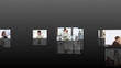 business communication footages in motion with black background