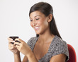 Young Woman Texting on a Cellphone