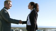 businesspeople shaking hands