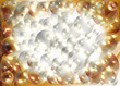 golden sparkling bubbles