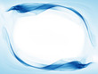 Illustration: blue abstract frame, flowing energy blue abstract frame, flowing energy