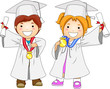 Children Graduates With Medal