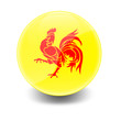 Esfera brillante con bandera Region Valona Esfera brillante con bandera Region Valona