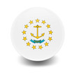 Esfera brillante con bandera Rhode Island Esfera brillante con bandera Rhode Island