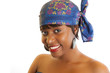 Smiling young African in bandana