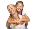 Happy family - mother and daughter Happy family - mother and daughter