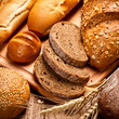 assortment of baked bread