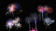 Doble fila de fuegos artificiales