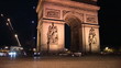 3D French landmark with fireworks at night