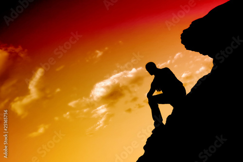 Foto: Silhouette of a man Silhouette of a man