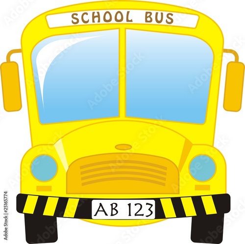 school bus cartoon. illustration of school bus