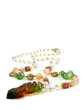 bracelet with color gems isolated on a white background bracelet with color gems isolated on a white background