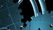 wheels and gears mecanism 3D animation