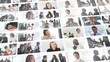 Video: Collage of business people working in office Collage of business people working in office