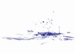 Wassertropfen blau
