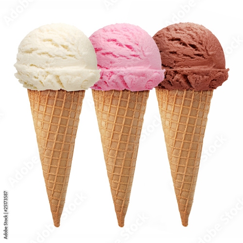 Photo: Triple ice cream Triple ice cream