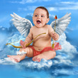 Photo: Baby cupid with angel wings Baby cupid with angel wings