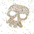 Cartoon Crowd, Skull Shape Cartoon Crowd, Skull Shape