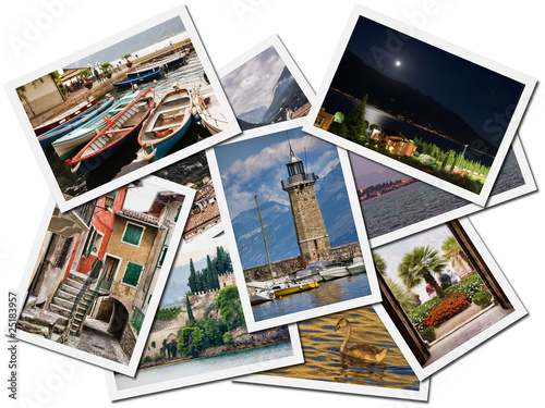 Photo: Collage of photos of Lake Garda villages Collage of photos of Lake Garda villages