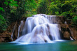 Deep forest Waterfall in Kanchanaburi, Thailand