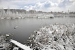 Freezing lake