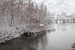 Freezing lake